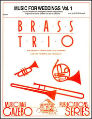 MUSIC FOR WEDDINGS #1 BRASS TRIO cover